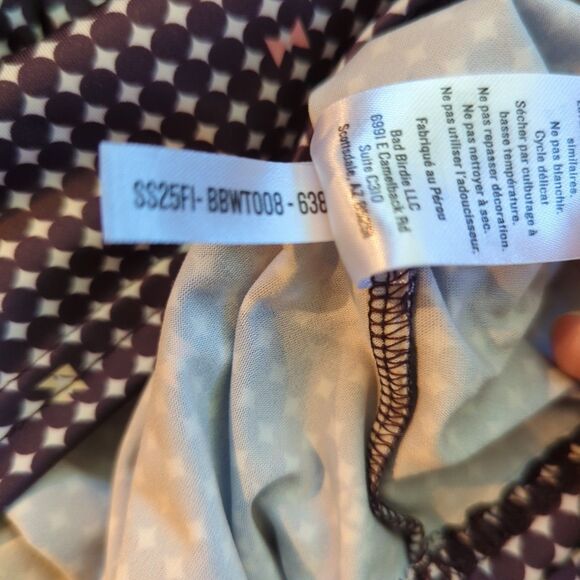 Bad Birdie Throwing Darts Top Womens Medium 1/4 Zip Golf Active Stretch - Picture 8 of 8